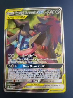 Greninja & Zoroark GX Tag Team Pokemon Card