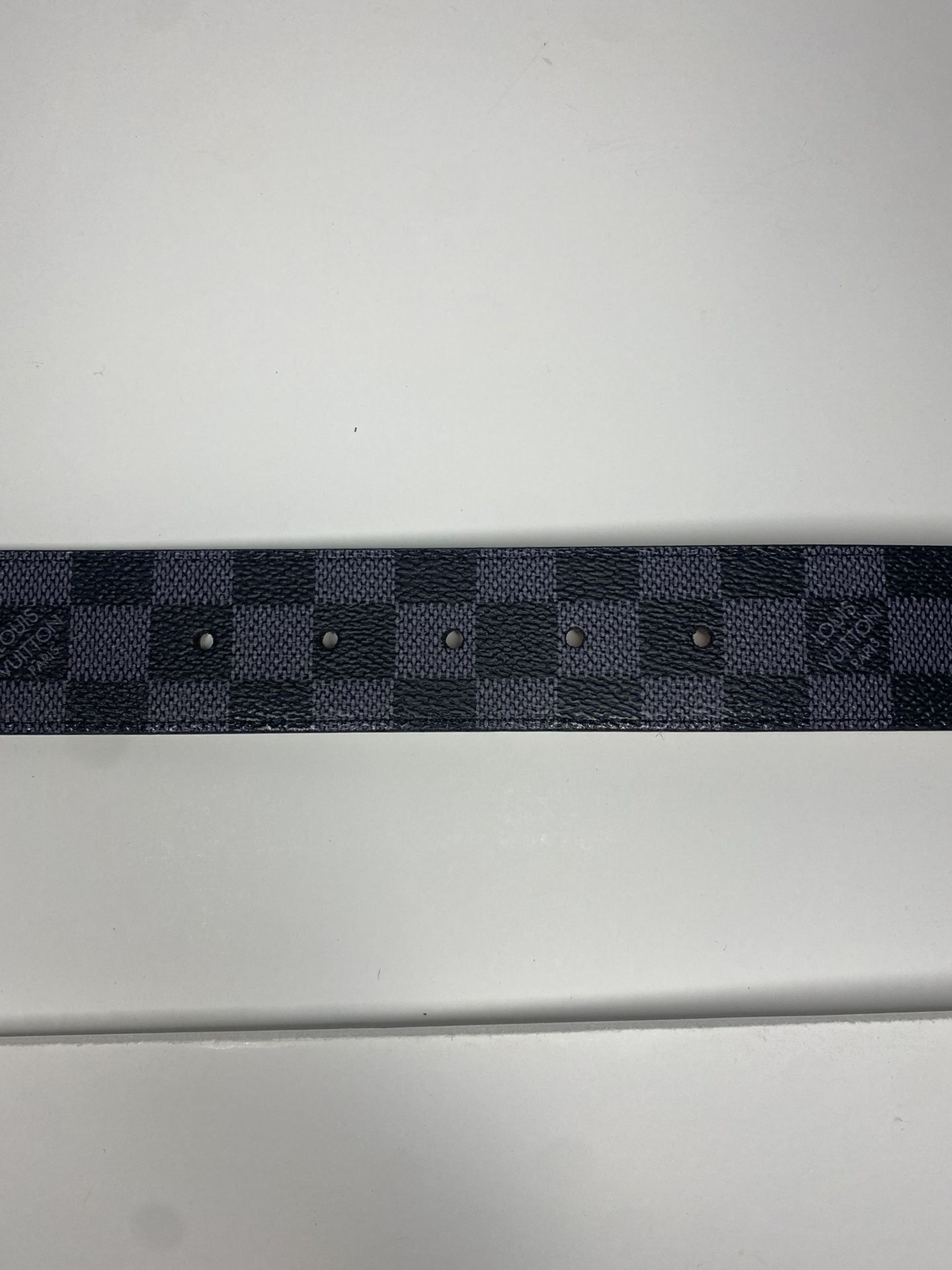 Louis Vuitton, Accessories, Bnwot Louis Vuitton Black Checkered Belt M978  9036