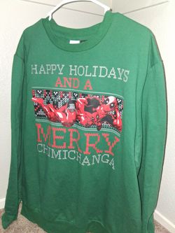 Deadpool Christmas Sweater 2X size