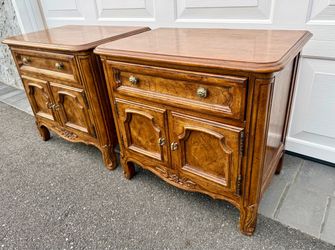 Pair of Drexel Heritage Cabernet Collection Nightstands