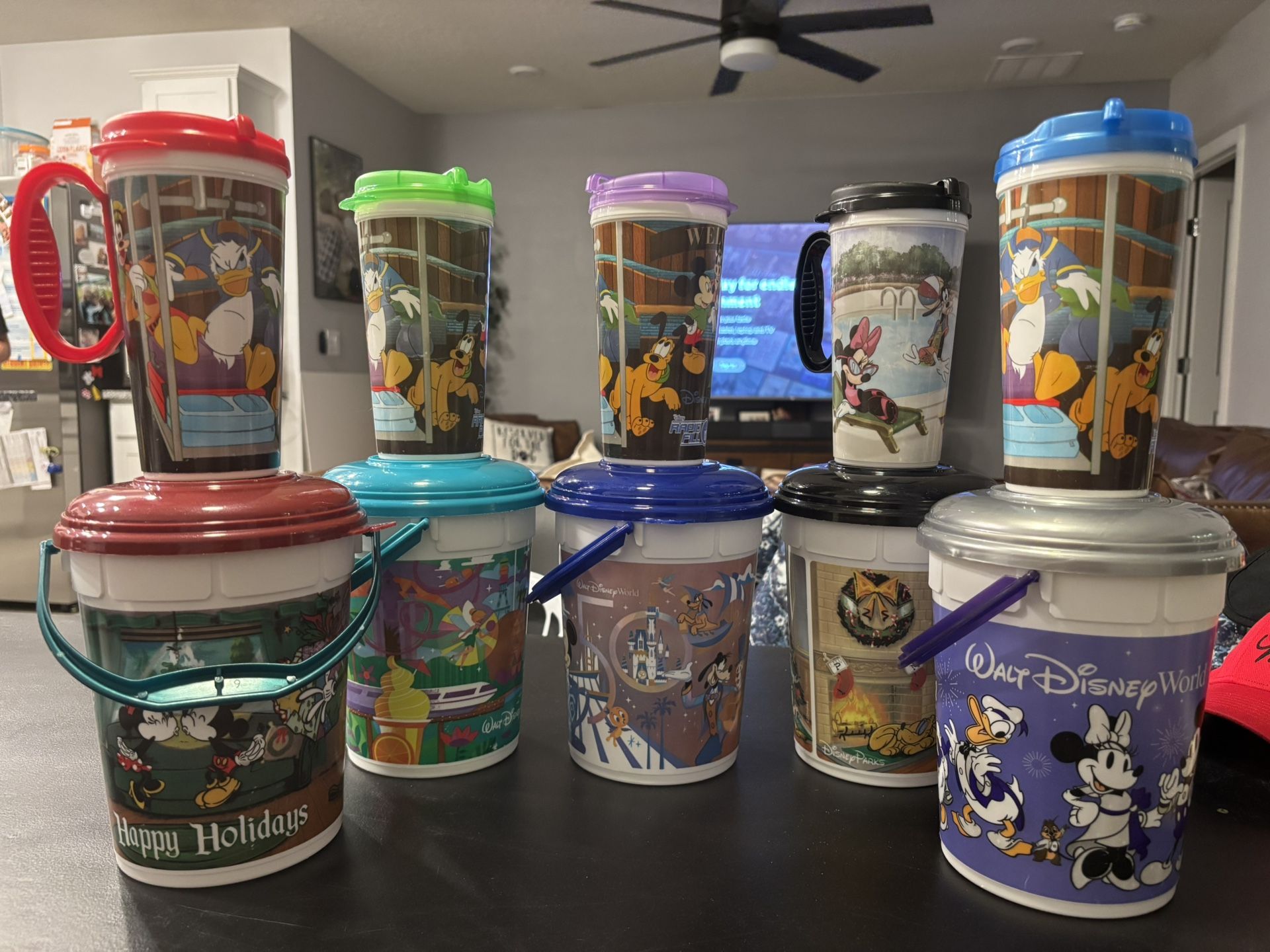 Disney World Refillable Tumblers & Popcorn Buckets