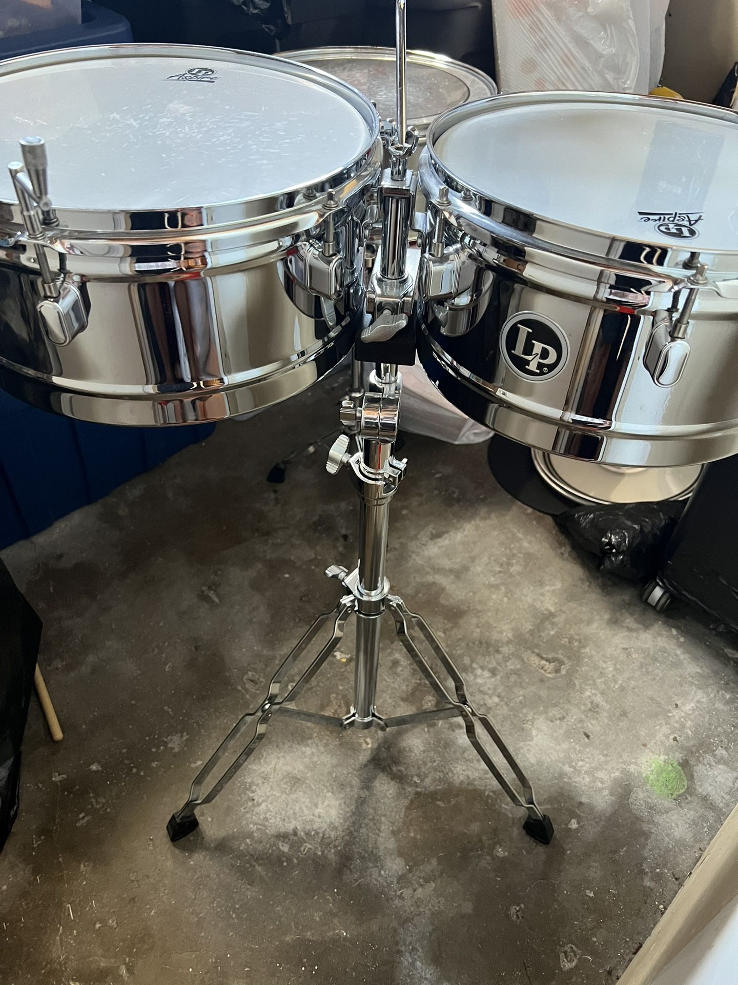 Latin Percussion Timbales With Cowbell