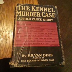 The Kennel Murder Case by S.S. Van Dine (1933 1st Edition)