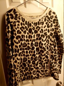 Womens Leopard Sweater Top 