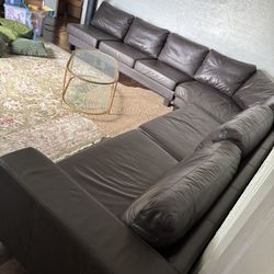 Brown Couch Sectional NEED GONE ASAP