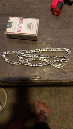 Silver necklace and bracelet