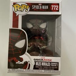 Funko Pop Marvel Gamerverse Miles Morales Advanced Tech Suit Bobble Head