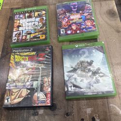 XBOX One and Playstation 2 Games