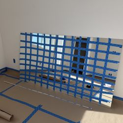 Oversized Rectangle Frameless Wall Mirror