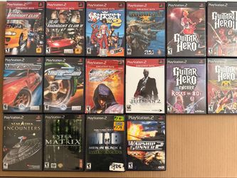 SONY PLAYSTATION 2 REAR GAME COLLECTION