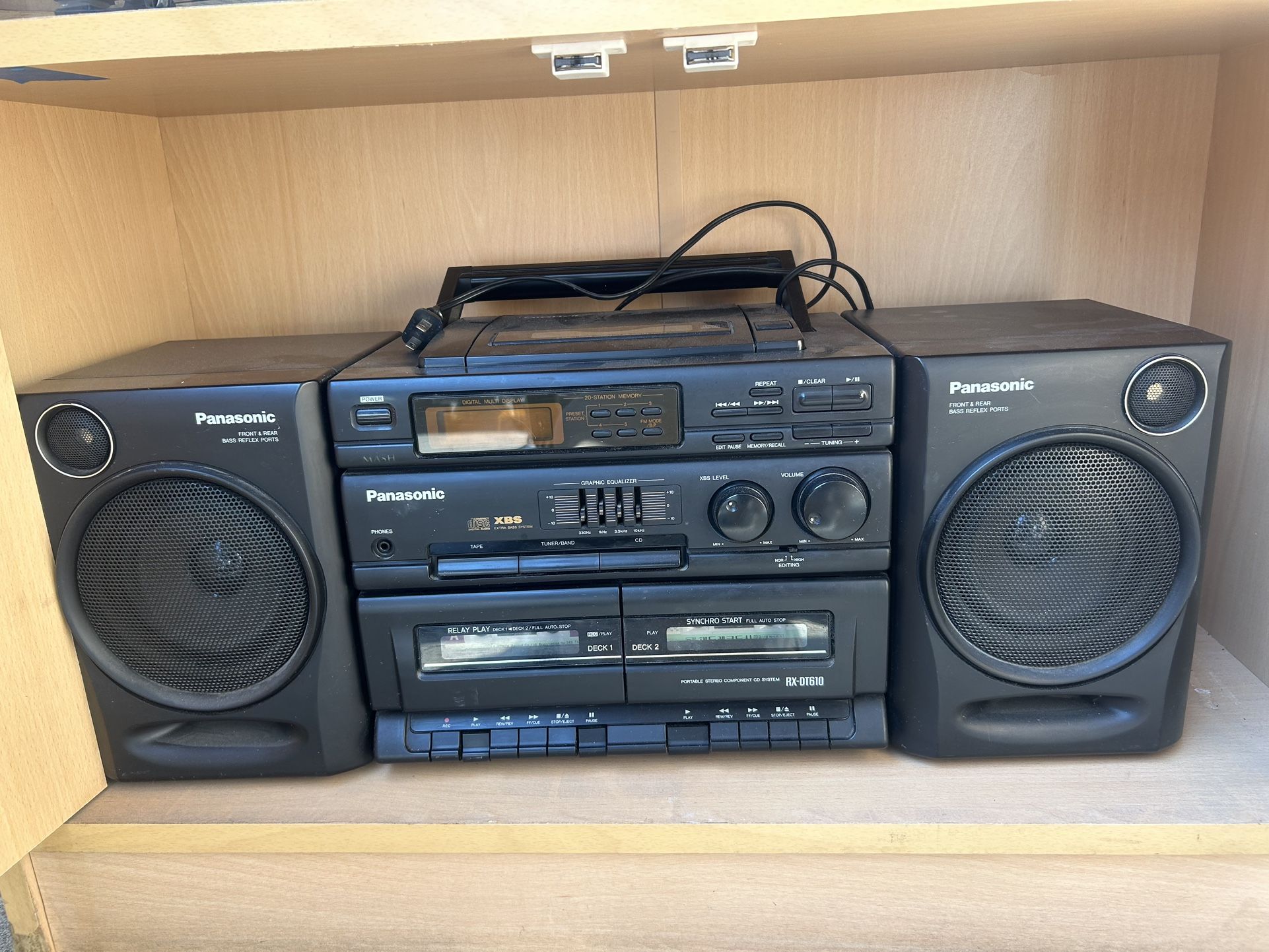 Panasonic RX-DT610 Portable Dual Tape & CD System