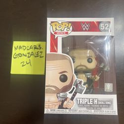 Funko Pop WWE Triple H Skull King #52 Vaulted w/protector