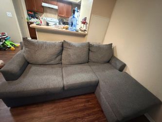 L-Shape Grey Sectional Sofa