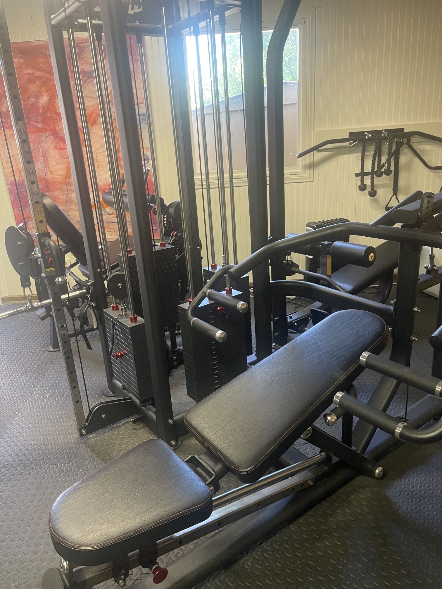 Gym Equipment-multi-station, Leg Press, Smith, Dumbbells