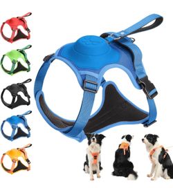 Woheti Poochbark 3 in 1 Dog Harness with Built-in Leash