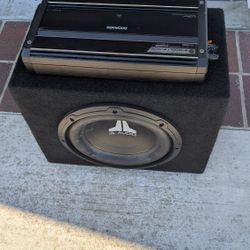 Kenwood Amp, JL 10" Subwoofer