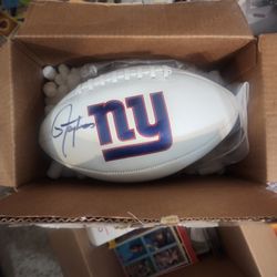 Lawrence Taylor Autographed FOOTBALL FANATICS COA