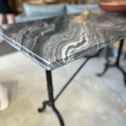 Marble Topped Side Table