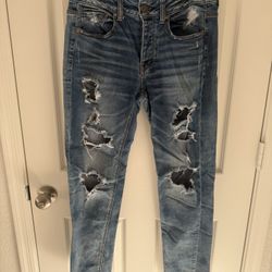 American Eagle Outfitters Light Blue Stretch Jeans
