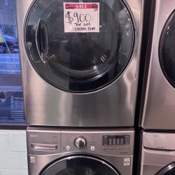 LG Front Load Washer And Dryer Set 20% Off 