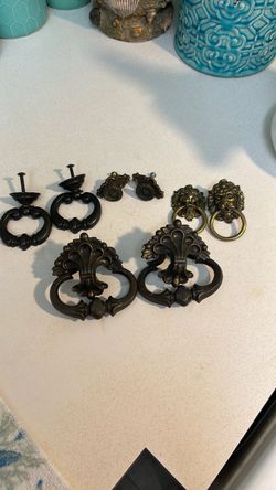 Vintage Brass Drawer Pulls (4 pairs)