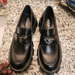 Monolith brushed leather loafers

