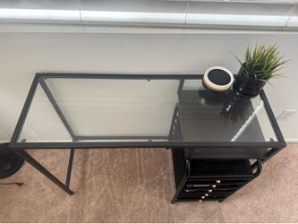 Desk with file organizer