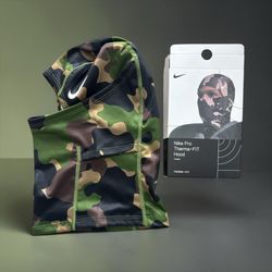 NIKE THERMO BALACLAVA GREEN CAMO