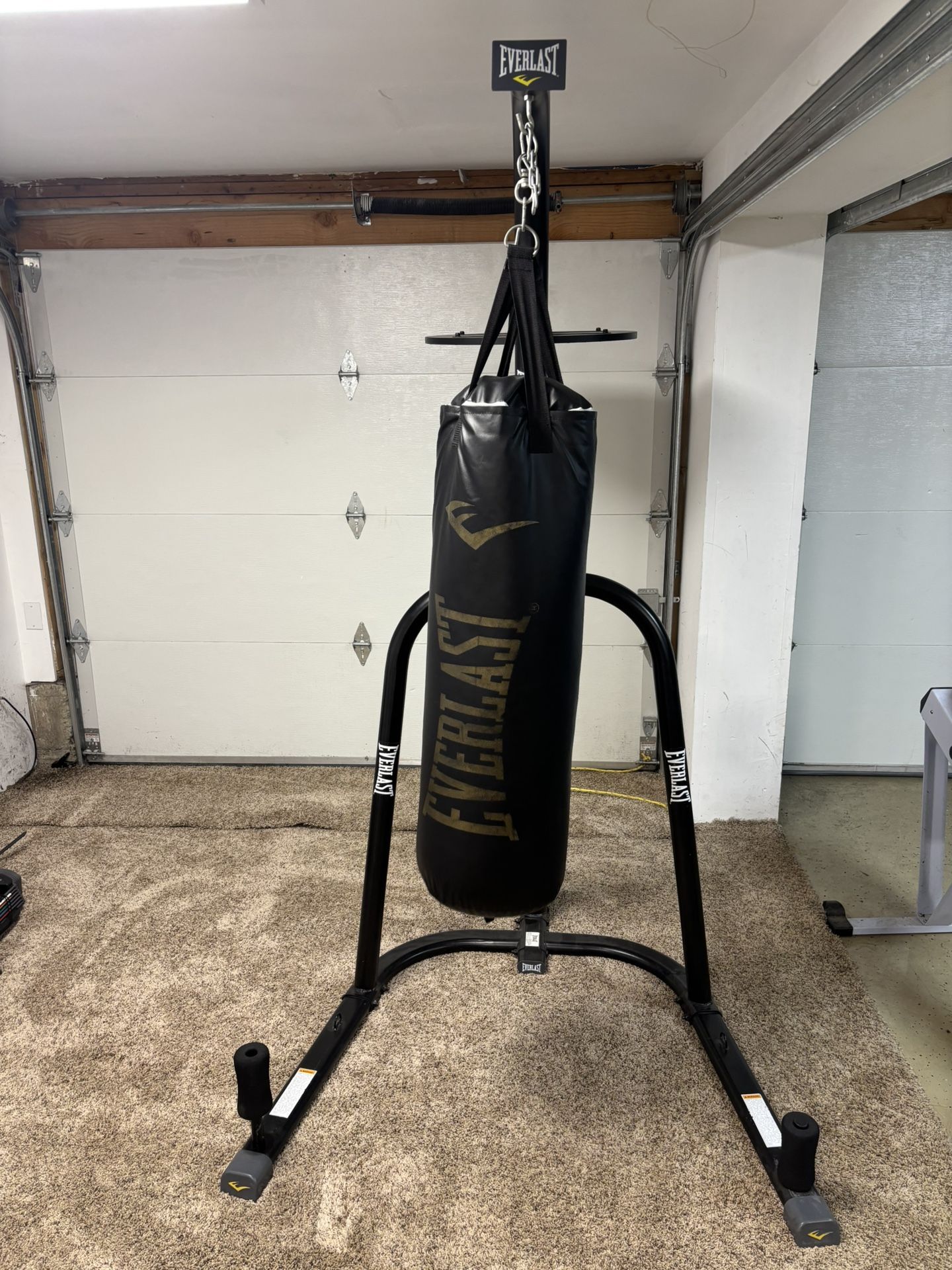 Everlast Punching bag and stand w/speed bag Option