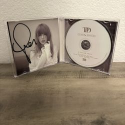 Taylor Swift The Tortured Poets Department Signed Insert And CD