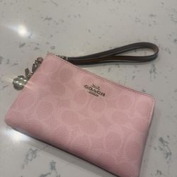 Powder Pink Corner Zip