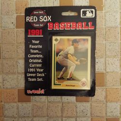 1991 Upper Deck Red Sox Team Set Baseball Cards