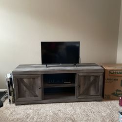 TV stand with cabinets 