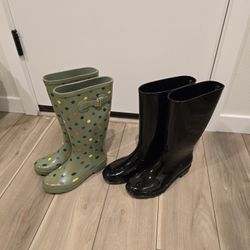 Rain Boots Women Size 7 , Man Size 10