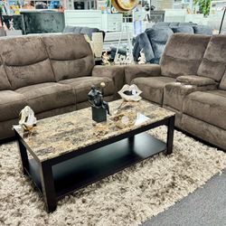Crazy Sale Now💥Beautiful Chocolate Reclining Sofa&Loveseat With Free 55 Inch 4k Tv $999 Crazy Sale Now💥Beautiful Chocolate Reclining Sofa&Loveseat W