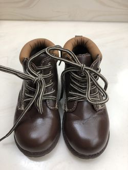 Koala Kids Brown High Top Toddler Shoes