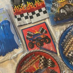 Happy birthday trucks party supplies