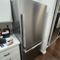 Hisense 17.2-cu ft  32-in Wide Bottom-Freezer Refrigerator 