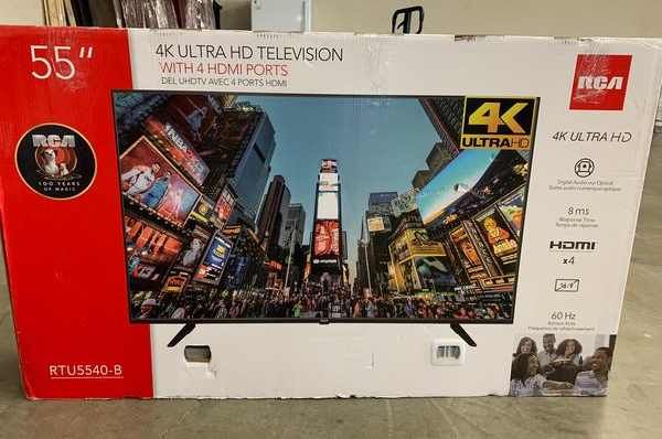 New RCA 55” 4K TV! Open box W/ warranty E1