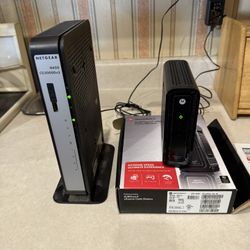 2 Cable Modems, Netgear And Motorola