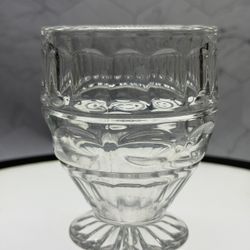 (1) Vintage Fostoria Glass Co. Crystal footed juice glass in the Hermitage Clear Produced between 1932 and 1944.