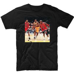 Kobe Bryant Los Angeles Lakers VS Michael Jordan Chicago Bulls 23 Retro Bred Tshirts 