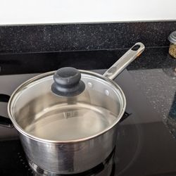 Professional Stainless Steel Saucepan Pot 2.5qt