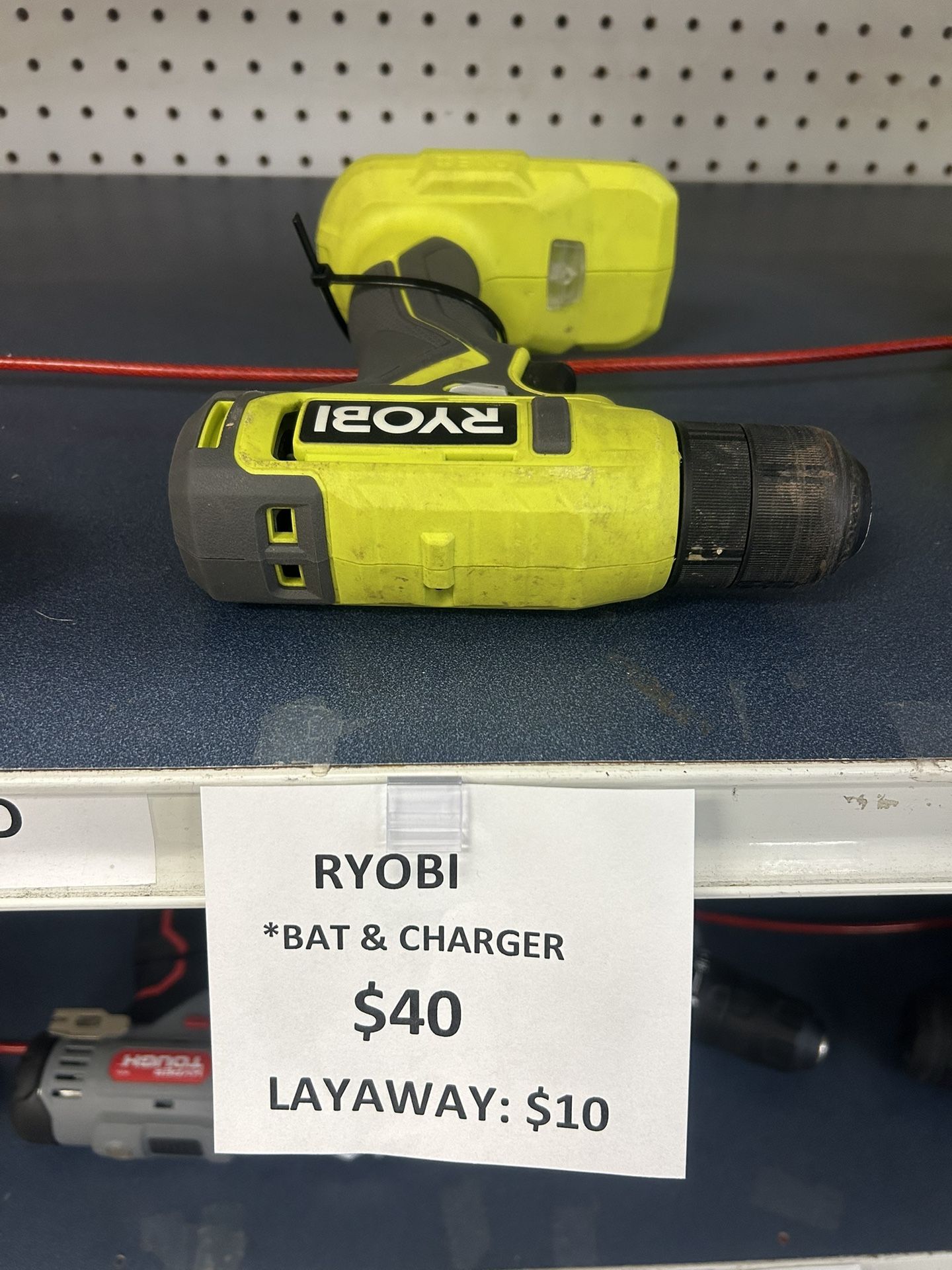 RYOBI BATTERY AND CHARGER INCLUDED