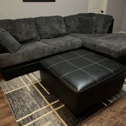 Sectional With Ottoman 