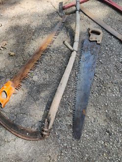 Group of antique farm type tools