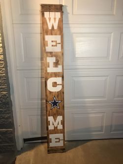 Welcome Wood Sign