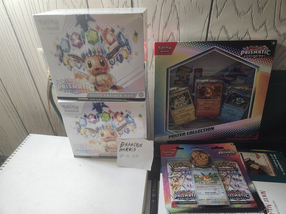 Prismatic Evolutions Etb And More 23 Packs All Sealed