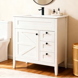 30 inch farmhouse bathroom vanity
