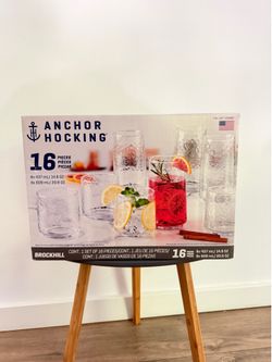 Anchor Hocking 16 piece glass set